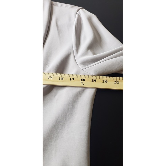 Skies Are Blue Floral Lined Blazer L Jacket Pale Gray Open Front Casual Spring - Picture 8 of 10